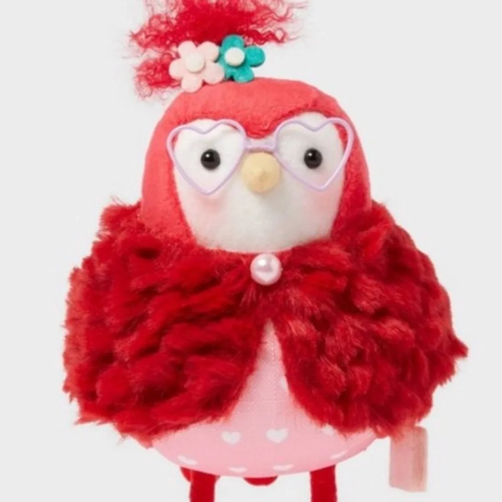 Target Featherly Friends Spritz Valentine’s Day “Floof” Red Lady Bird